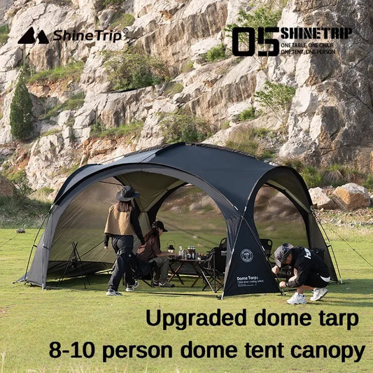 Beach Camp 8-10 person Camping Dome Tents Outdoor Dome Tarp or Accessor Garden Big Canopy Beach Awning Waterproof Tent Picnic Pergola Tent