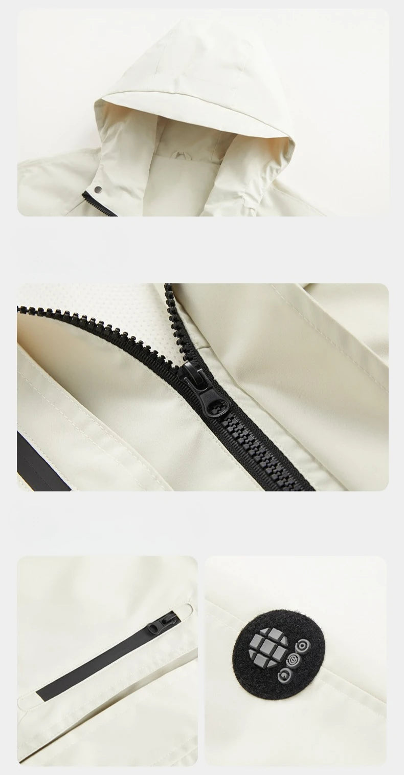 Beach Camp Outdoor Women's Waterproof Jacket Mountain Climbing Workwear Windbreaker Men Loose Fit Windproof Spring Autumn Vibe Hiking Coat