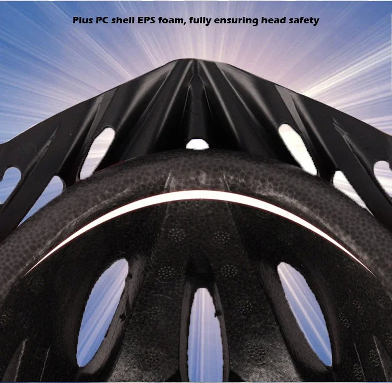 Beach Camp Cycling Safety Helmet Man Women Road Mountain Bike Helmet Outdoor Bicycle Skateboard Scooter Integrally-Molded Ultralight Helmet