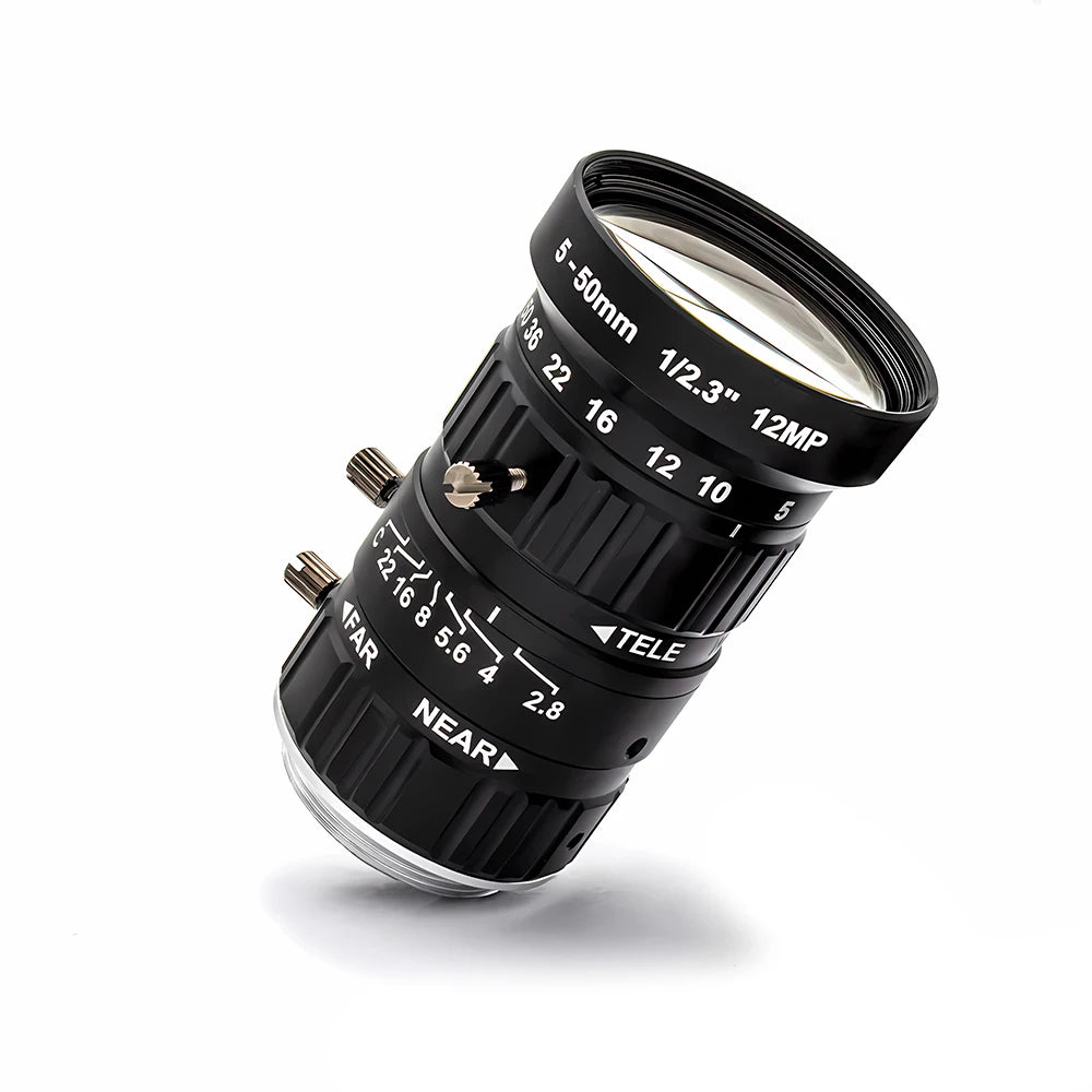 Beach Camp WGWK 5-50mm Camera High Quality Telescope Zoom 1/2.3" HD 12Megapixel C Mount Varifocal Lens Professional Industrial Camera Lens