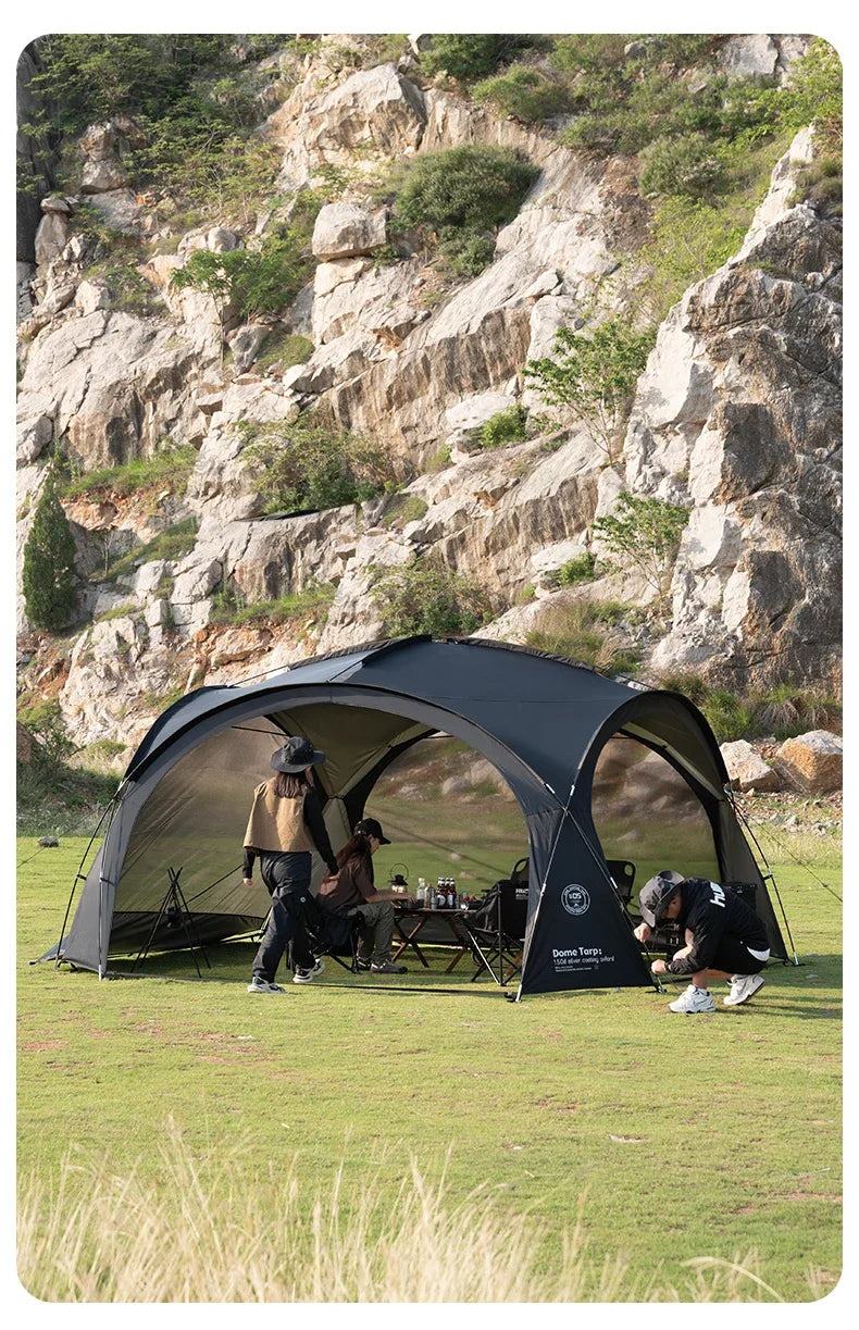 Beach Camp 8-10 person Camping Dome Tents Outdoor Dome Tarp or Accessor Garden Big Canopy Beach Awning Waterproof Tent Picnic Pergola Tent