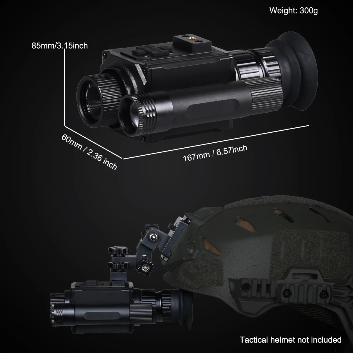 Beach Camp NK006 Helmet Night Vision Monocular Long-Distance Infrared 5X Zoom 1080P Digital Hunting Night Vision Goggles Telescope