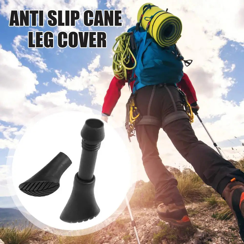 Beach Camp Hiking Sticks Tips Hiking Sticks Feet For Adventure Lightweight Elastic Trekking Stick Rubber Feet Walking Sticks Rubber Feet
