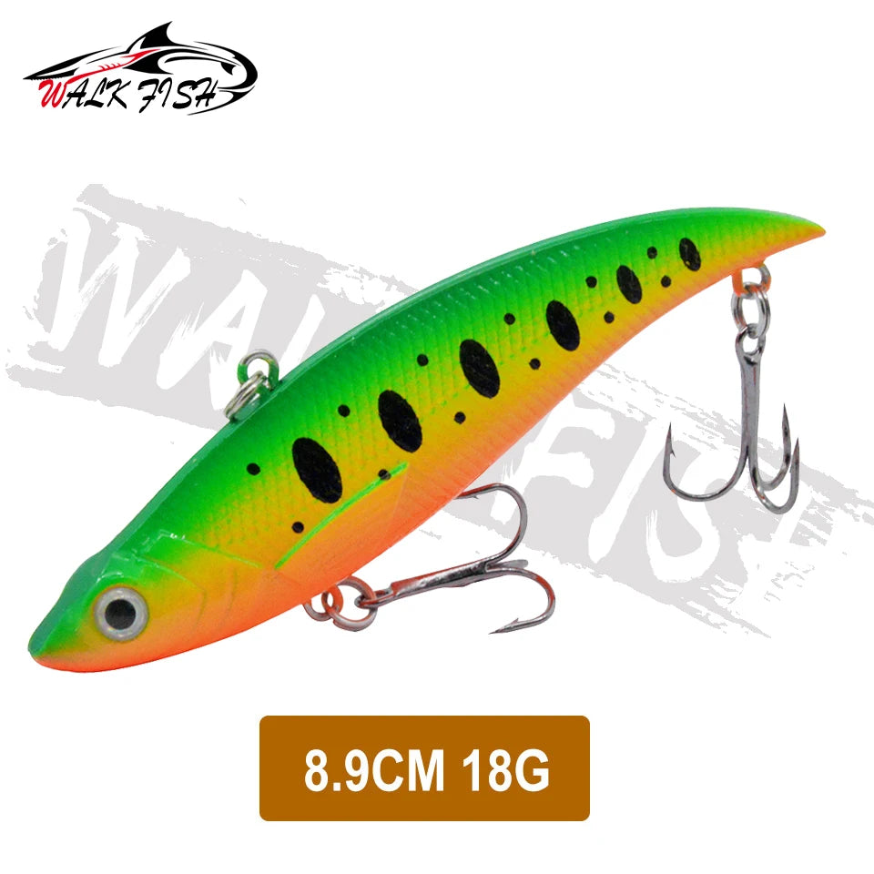 WALK FISH  Sinking Vibration Fishing Lure 10g 14g 18g 22g Hard bait Artificial VIB Winter Ice Fishing Pike Bait Tackle Isca Pech