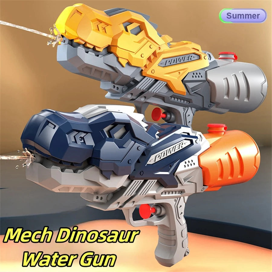 Beach Camp Dinosaurs, ducks, sharks, twin sprinklers, water gun toys, water fights, family gatherings, party games, water pools, beach toys