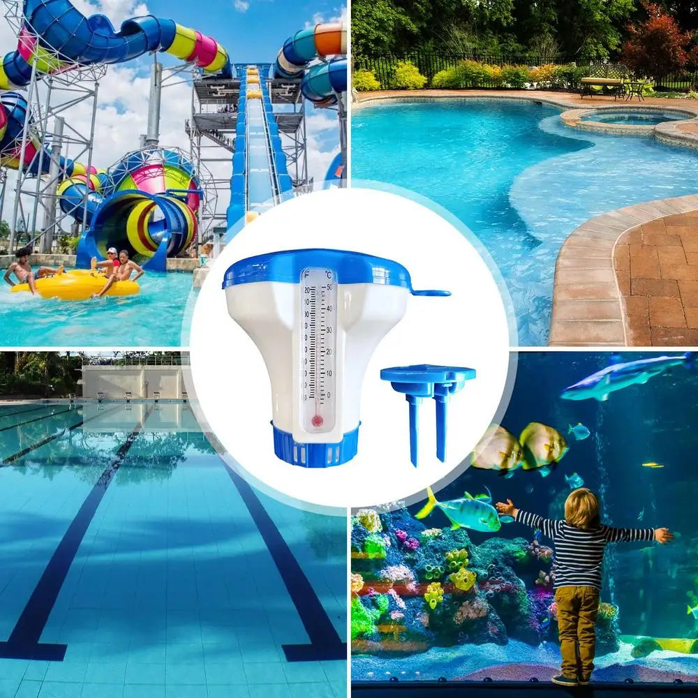Beach Camp 5 Inch Swimming Pool Cleaning Accessories Floating Sterilizer Chemical Chlorine Dispenser Automatic Dosing Tablets