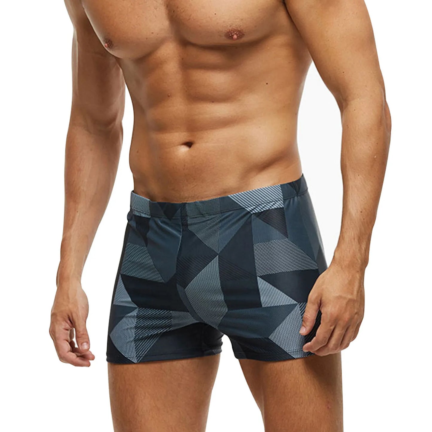 Beach Camp Men Swimwear Brazilian Traditional Cut Swimsuits Swim Surf Boxer Briefs Board Shorts Trunks