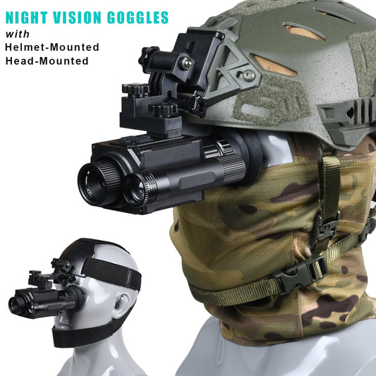 Beach Camp NK006 Helmet Night Vision Monocular Long-Distance Infrared 5X Zoom 1080P Digital Hunting Night Vision Goggles Telescope
