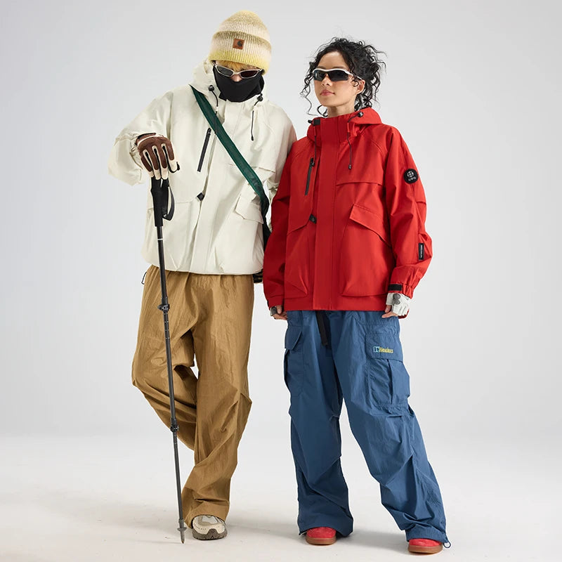 Beach Camp Outdoor Women's Waterproof Jacket Mountain Climbing Workwear Windbreaker Men Loose Fit Windproof Spring Autumn Vibe Hiking Coat