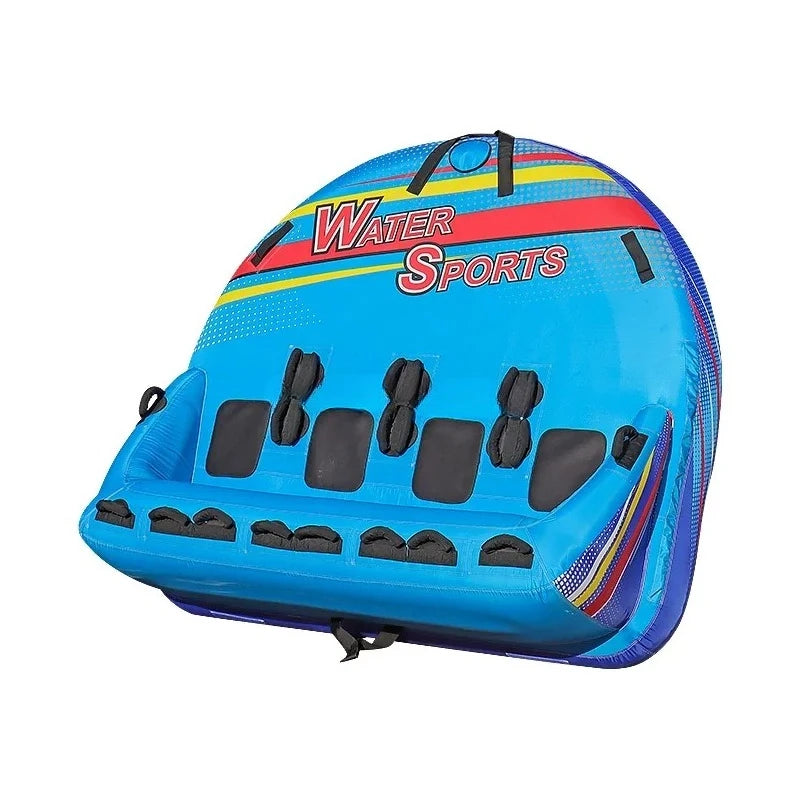 Beach Camp Inflatable Towable Booster Tube - Four Person Water Tube Boating Float Tow Raft Watersports Inflatable Playground