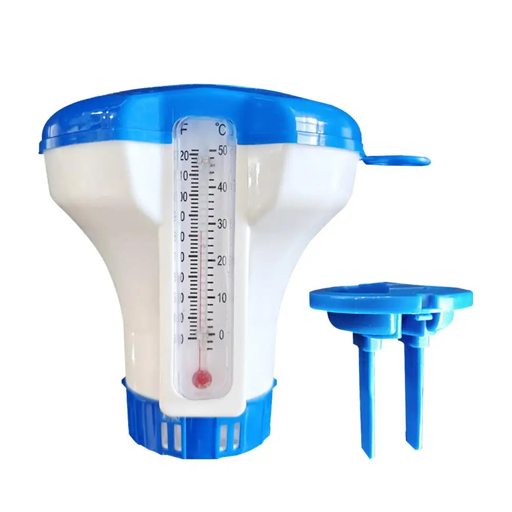 Beach Camp 5 Inch Swimming Pool Cleaning Accessories Floating Sterilizer Chemical Chlorine Dispenser Automatic Dosing Tablets