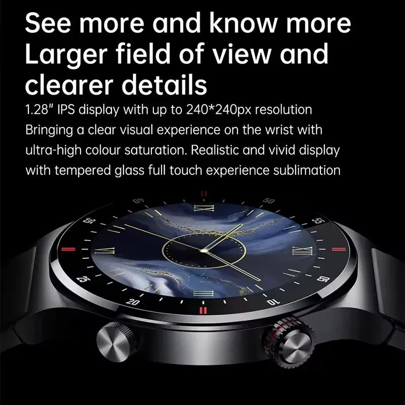 Beach Camp 2025 NFC Bluetooth Call Smart Watch Men Full Screen GPS Sports Bracelet Waterproof ECG Health Monitor SmartWatch for IOS Android