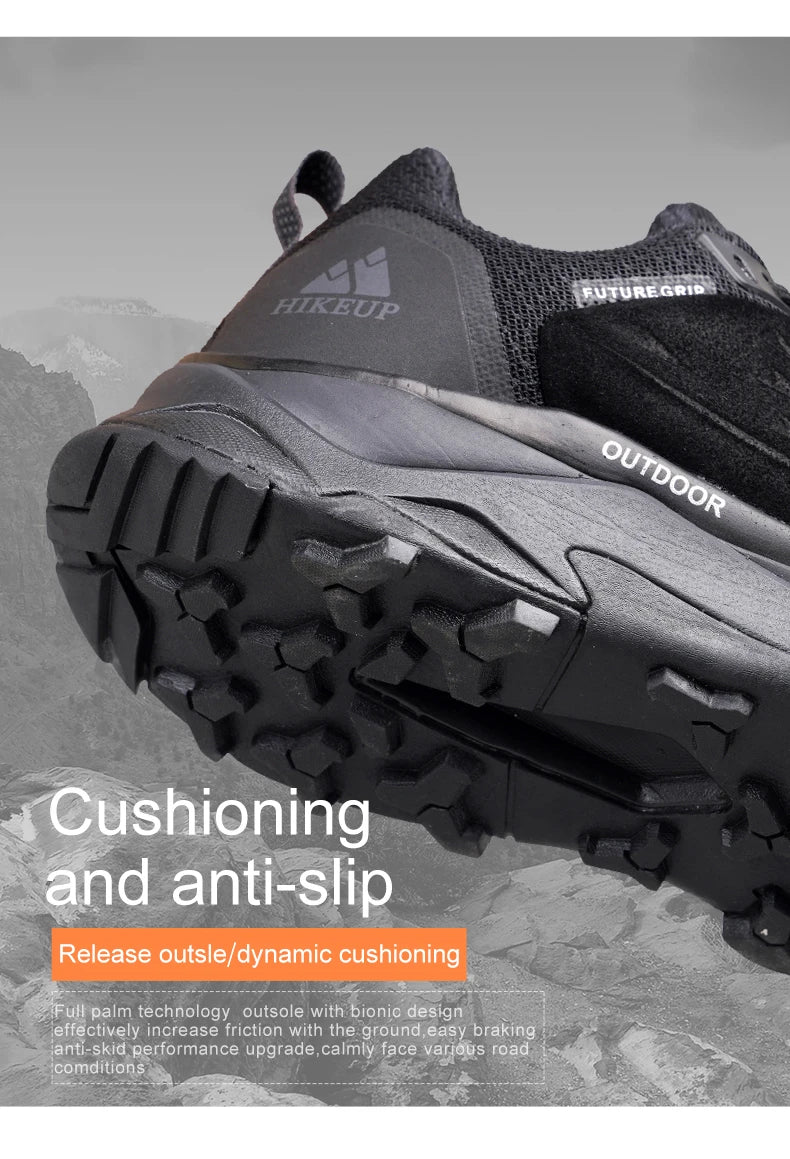 Men's Hiking Shoes Wear-resistant Non-slip Outdoor Sneaker Rock Climbing Trekking Hunting Men Sports Suede Leather
