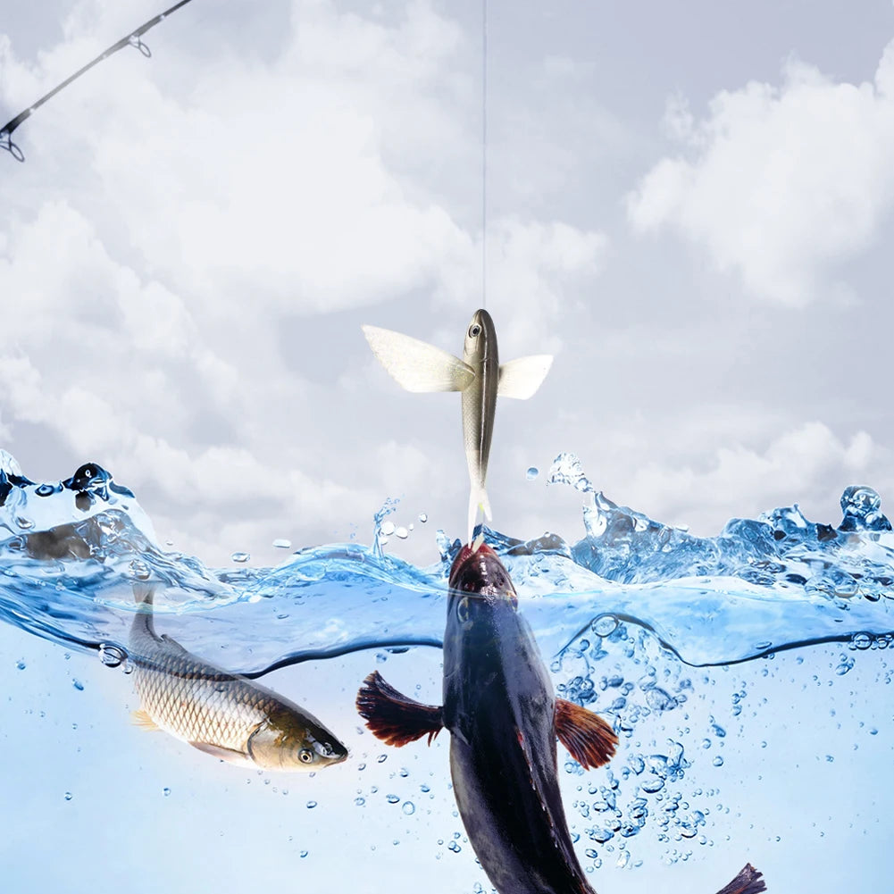 Fishing Lure Bait Sea Fishing Big Fish Flying Fish Soft Bait Tuna Lures Pink Trolling Bird Shaped Teaser for Fishing Tackle