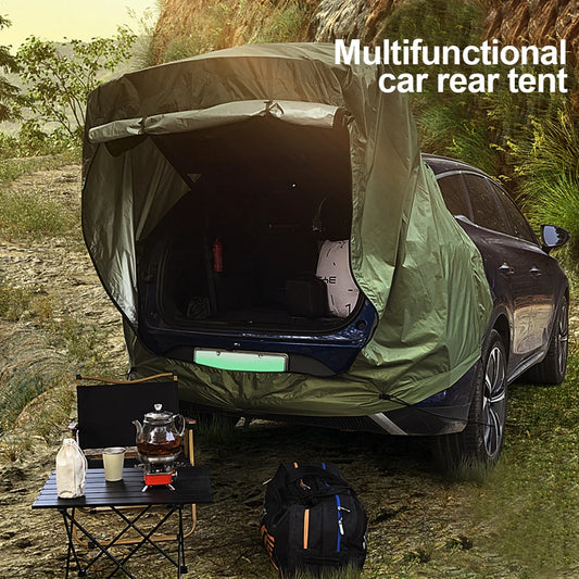 Beach Camp SUV Car Roof Tent, Waterproof Tailgate Awning for Camping, 3-4 Person Universal Sun Shelter with UV Protection