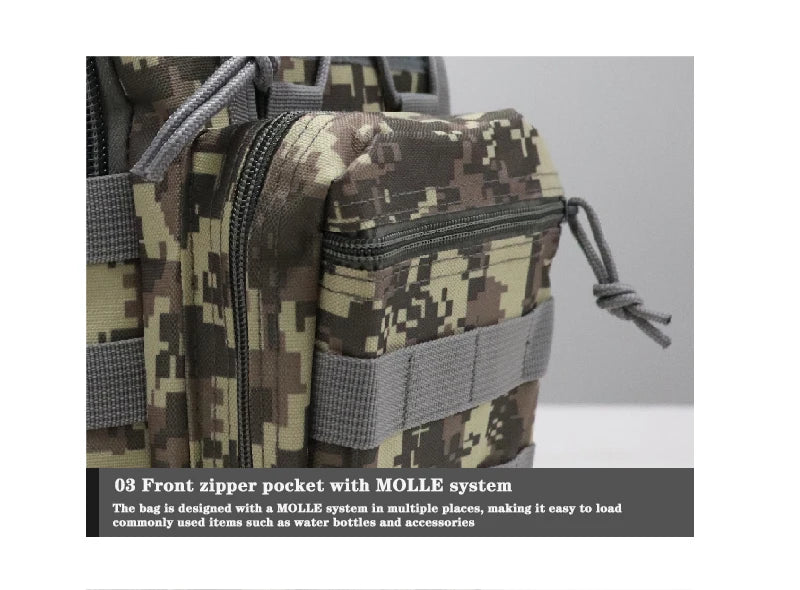 Men's outdoor crossbody bag, hiking camping equipment, hiking sports travel backpack, shoulder bag