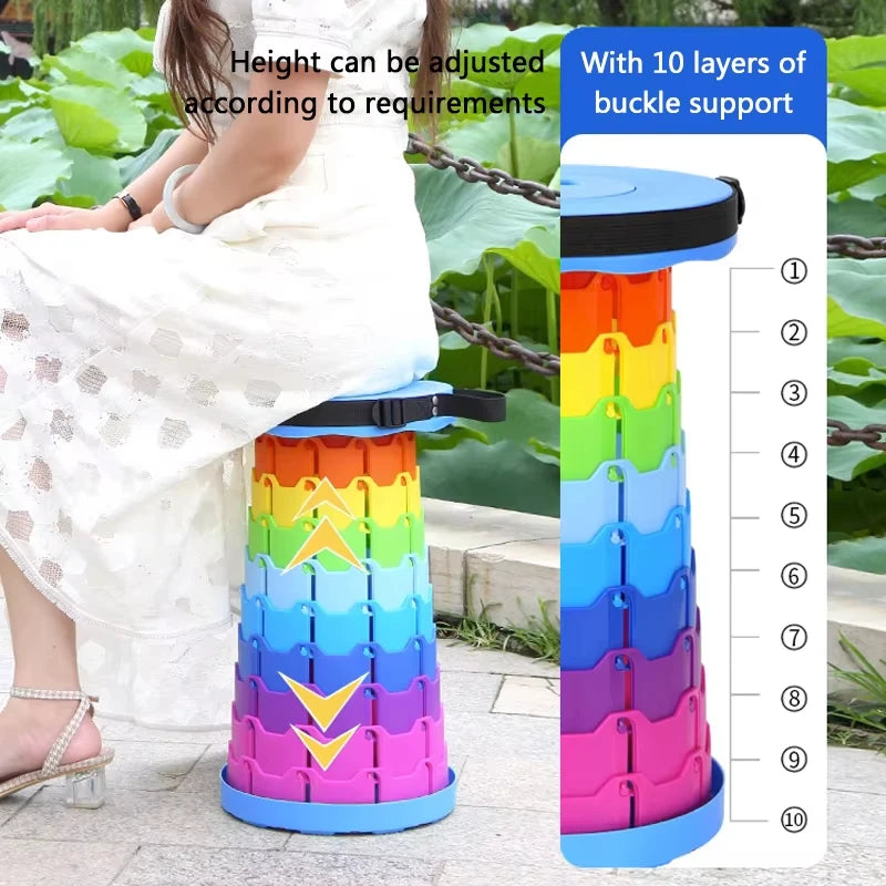Portable Outdoor Chair Folding Retractable Adjustable Camping Chair Fishing Beach Chairs Folding Stool Outdoor Furniture