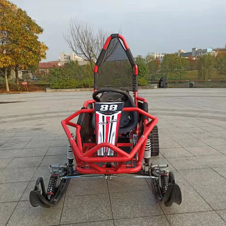 Snowmobile 168cc 150cc Snow Gasoline Scooter Chain Driver Winter Sports Mini Snowmobile Kids Continuously Variable Transmission