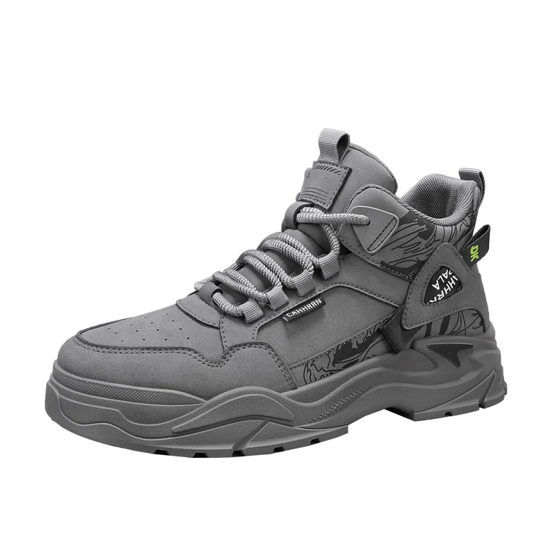 New Outdoor Boots Men's High Top British Style Cargo Short Boot Help Men's Outdoor Leisure Mountaineering Boots