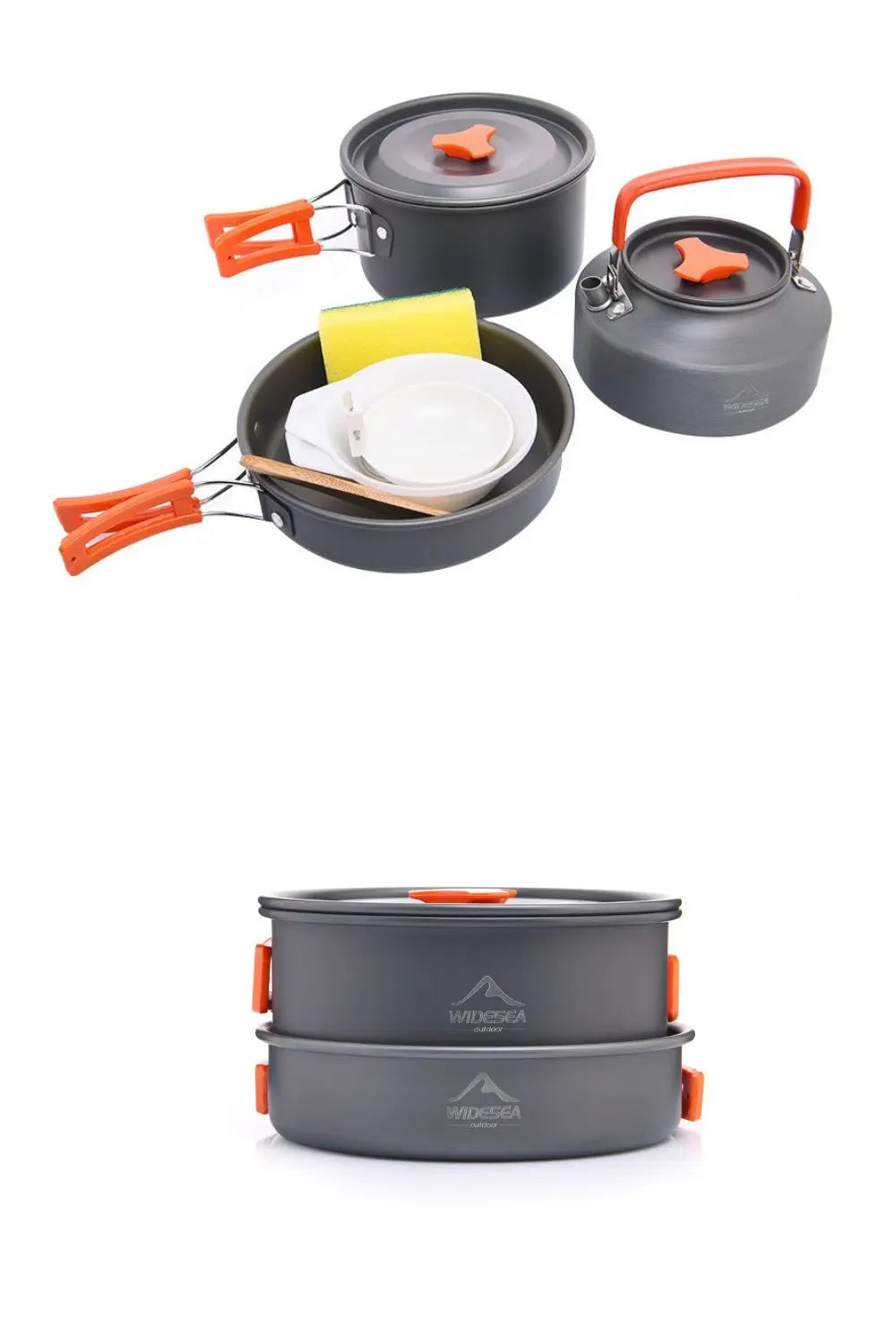 Beach Camp Camping Tableware Outdoor Cookware Set Pots Tourist Dishes Bowler Kitchen Equipment Gear Utensils Hiking Picnic Travel