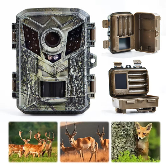 Mini HD 1080P Hunting Trail Camera Waterproof Hunting Camera Infrared Night Vision Security Cam Outdoor Wildlife Photo Traps