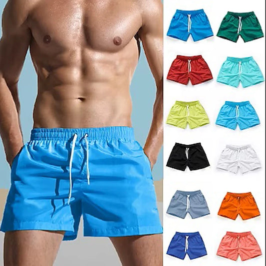 Beach Camp Men's Board Shorts Swim Shorts Swim Trunks Drawstring Elastic Waist Design Quick Dry Sports Short Daily Beach Streetwear Casual