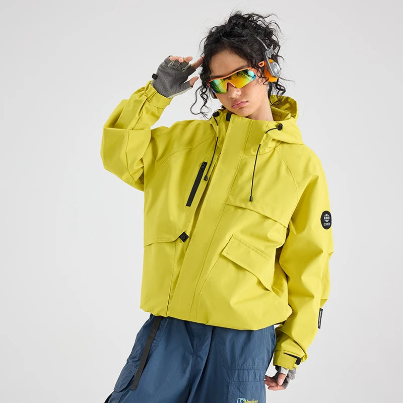 Beach Camp Outdoor Women's Waterproof Jacket Mountain Climbing Workwear Windbreaker Men Loose Fit Windproof Spring Autumn Vibe Hiking Coat