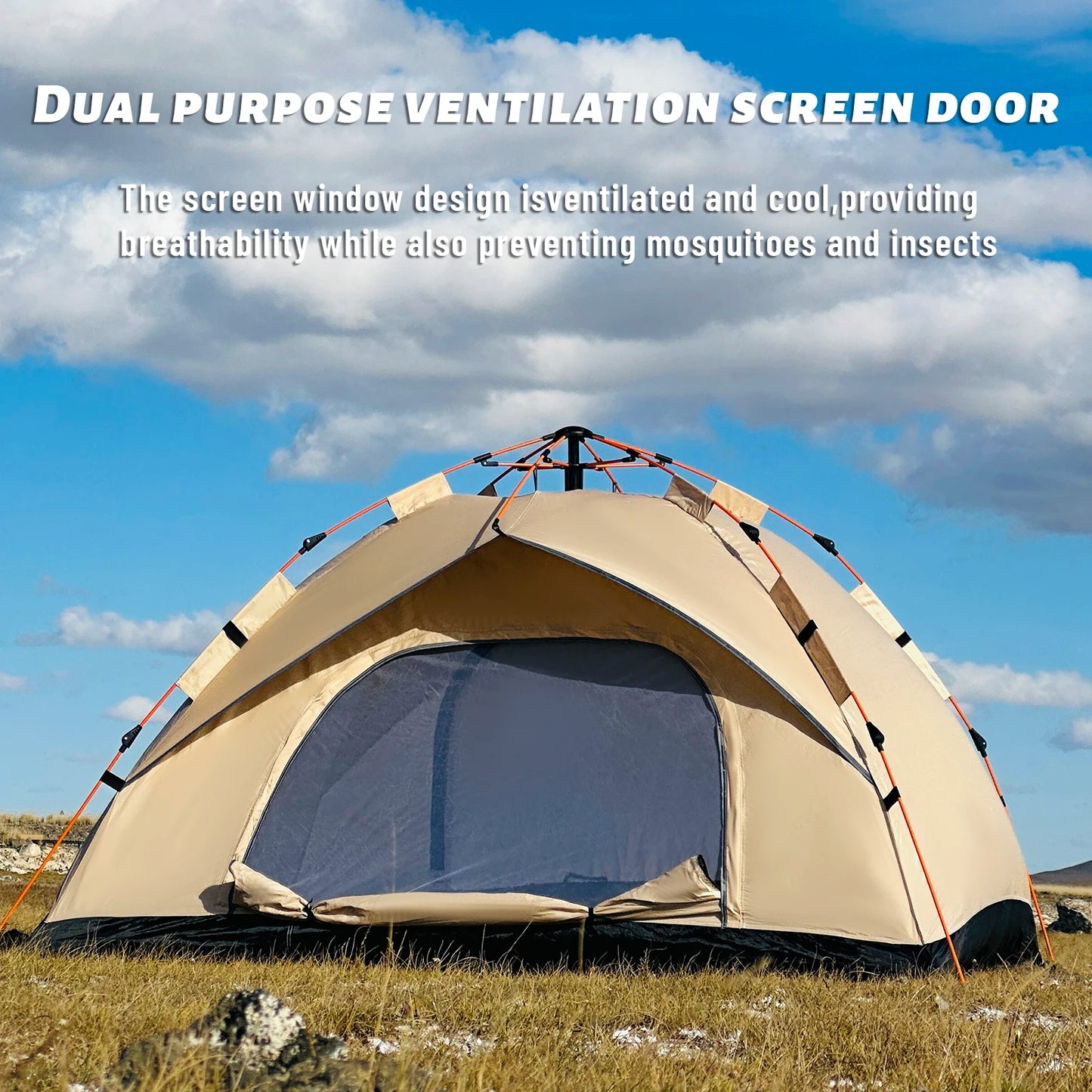 Beach Camp Outdoor Automatic Quick-opening Tent Automatic Rainproof Sunshine-proof Tent Fishing Beach Sunshine Shelter 4 person tents