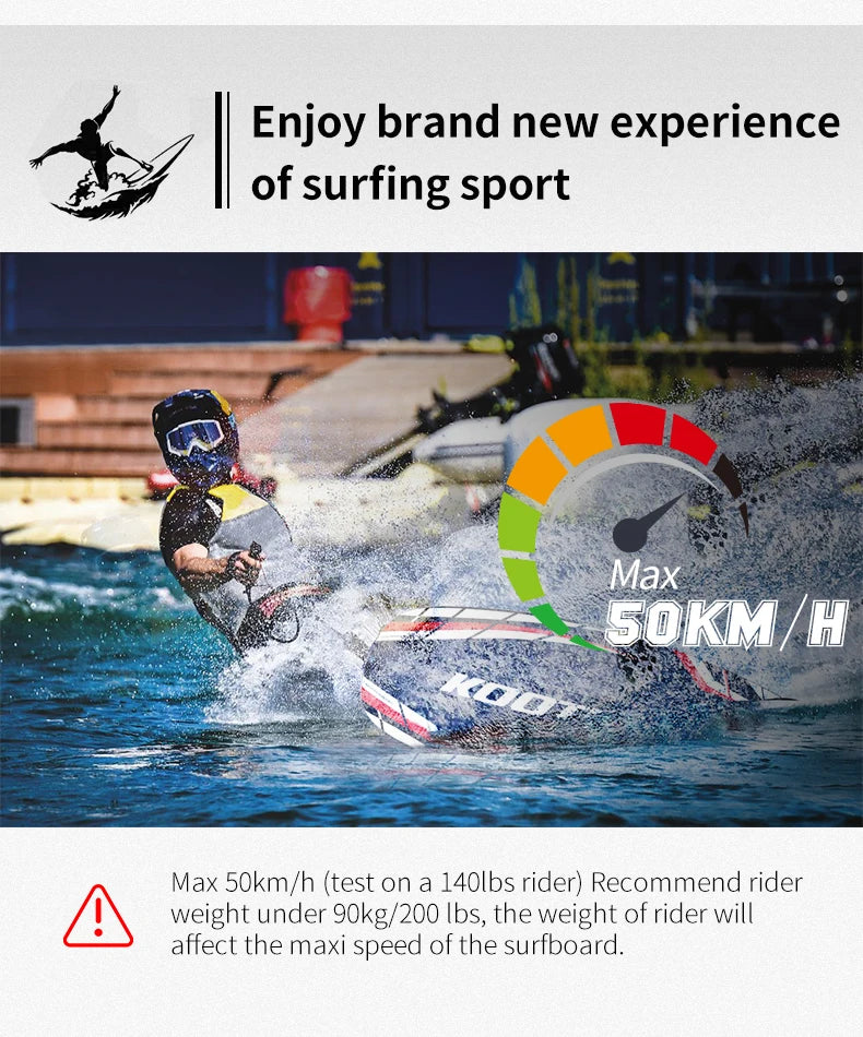 Beach Camp Fuel Engine Surfboard 109cc Electric Surfboard Carbon Fiber Surfboard Powerful High Speed Surfboards
