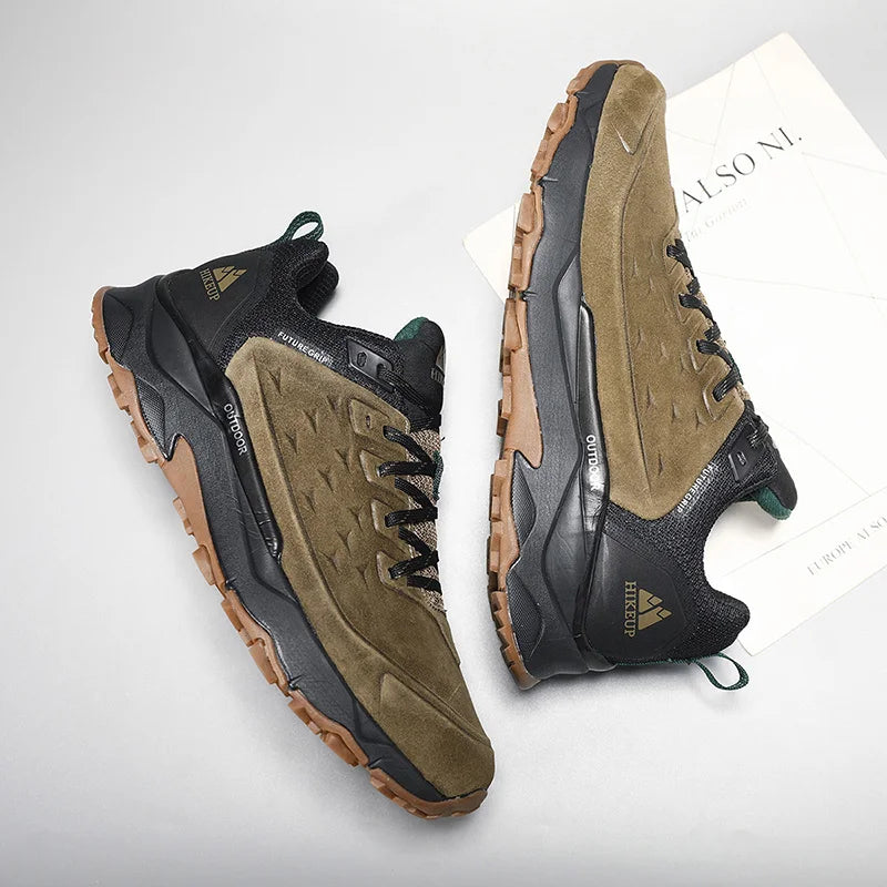 Men's Hiking Shoes Wear-resistant Non-slip Outdoor Sneaker Rock Climbing Trekking Hunting Men Sports Suede Leather