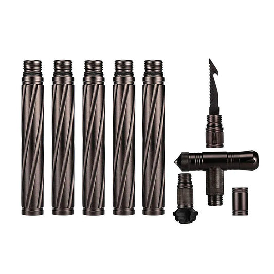 Beach Camp Folding Tactical Self-Defense Stick, Walking Hiking Stick, Trekking Poles, Outdoor Hiking