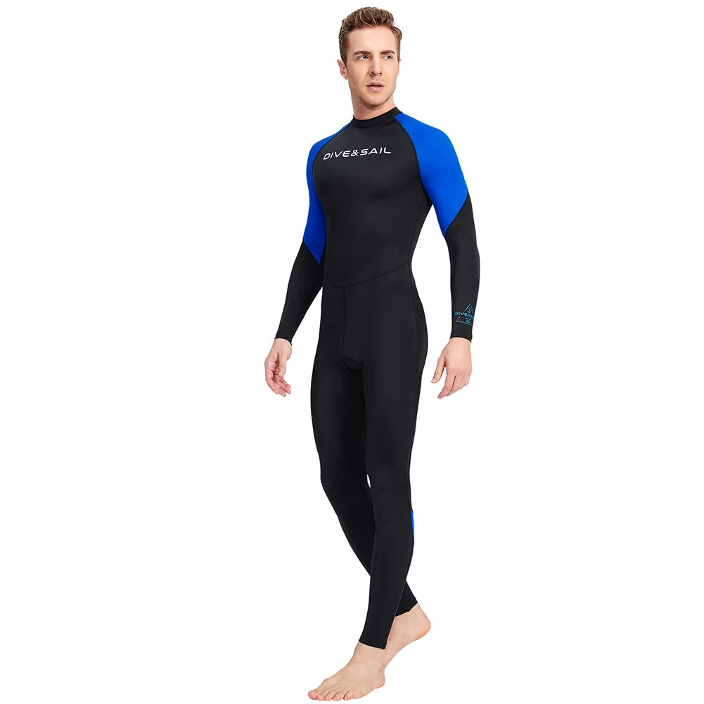 Beach Camp Wetsuit for Men Diving Clothes Sunscreen Snorkeling Surfing Swimsuit Warm Wetsuits Swimming Swimwear Full Suit