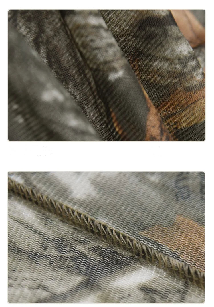 Beach Camp Outdoor Hunting Fishing Clothing Camouflage Hooded Ghillie Suit Jungle Camping Hiking Gardening Work Wear Mosquito Proof Clothes