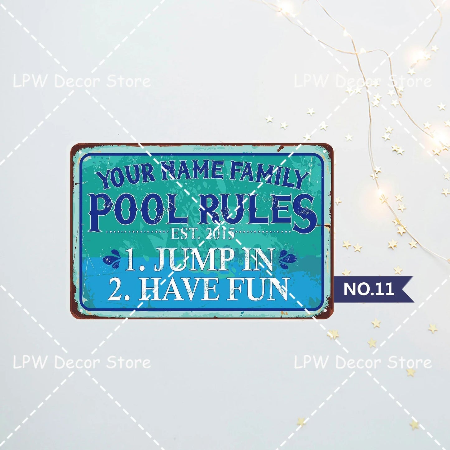 Beach Camp Swimming Pool Signs Pool Rules Metal Tin Signs Metal Posters Wall Signs For Kitchen Farm Bar Wall Decor