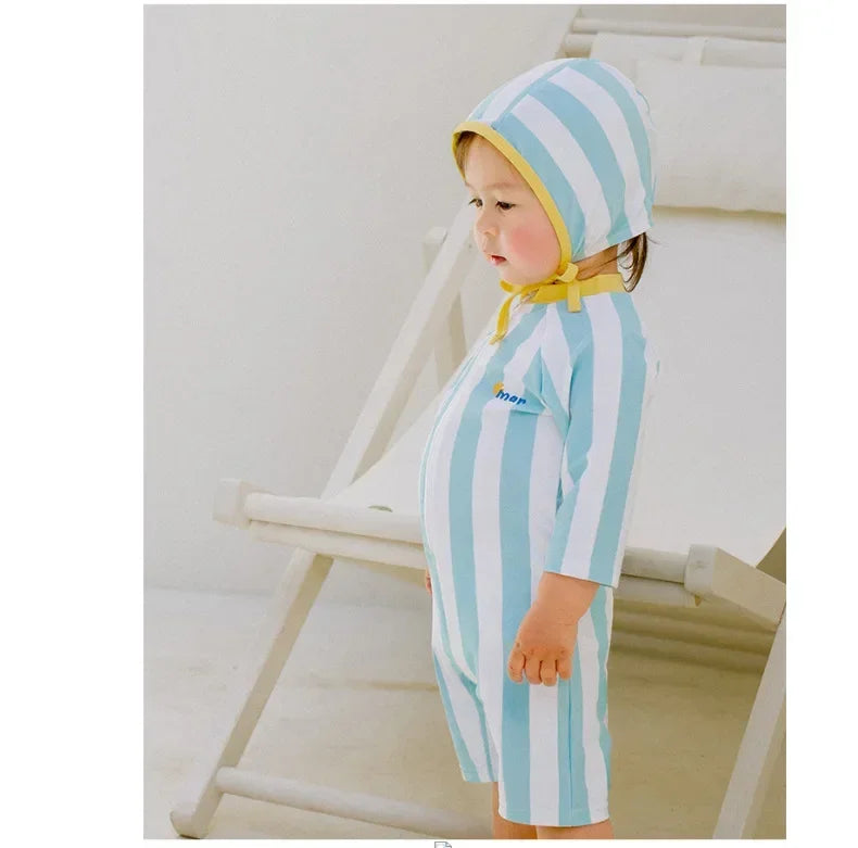 Beach Camp NEW Baby Swimsuits Cute Bathing Suit Toddlers Beachwear Jumpsuits Beachwear Bikinis for Kids One-piece Swimsuit