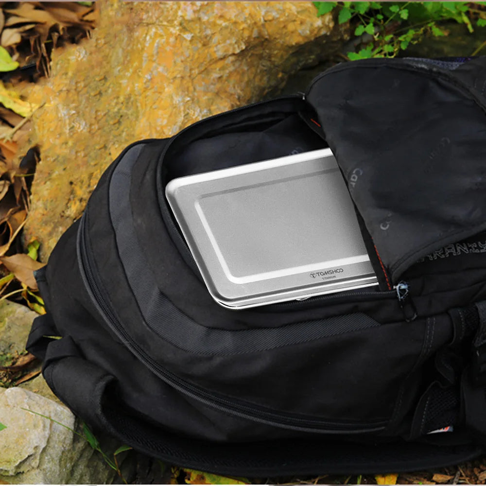 Tomshoo Ultralight Portable Mini Titanium Table Versatile Foldable Table Camping BBQ Grill Tourism Picnic Table Camping Supplies