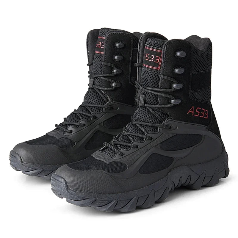 Beach Camp Winter Tactical Combat Boots Men Work Safety Shoes Special Force Desert Ankle Boot Men's Hunting Trekking Camping Boots