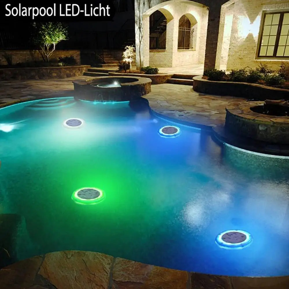 Beach Camp Solar Swimming Pool Lights Ip68 LED Pool Lights That Float & Glow Waterproof Long Lasting Outdoor Light up Pool Light for Garden