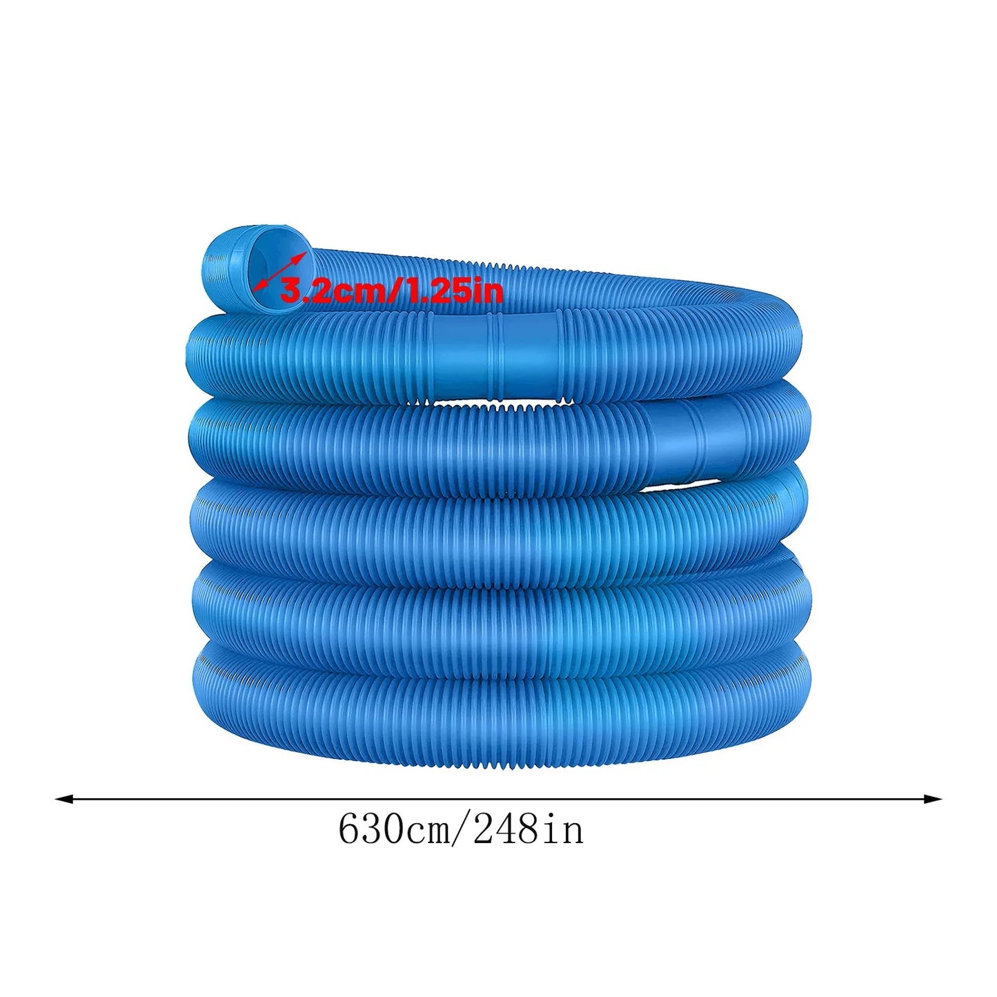 Beach Camp Pool Hose 6. / 32mm Solar Hose for Swimming Pooh Camp and Swimming Pool