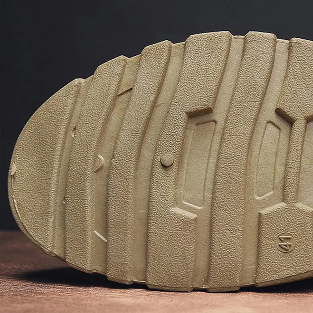 Men's High Top Hiking Boots Non-Slip Outdoor Trekking Tactical Military Boots Ankle Protctor Camping Climbing Biking Work Shoes