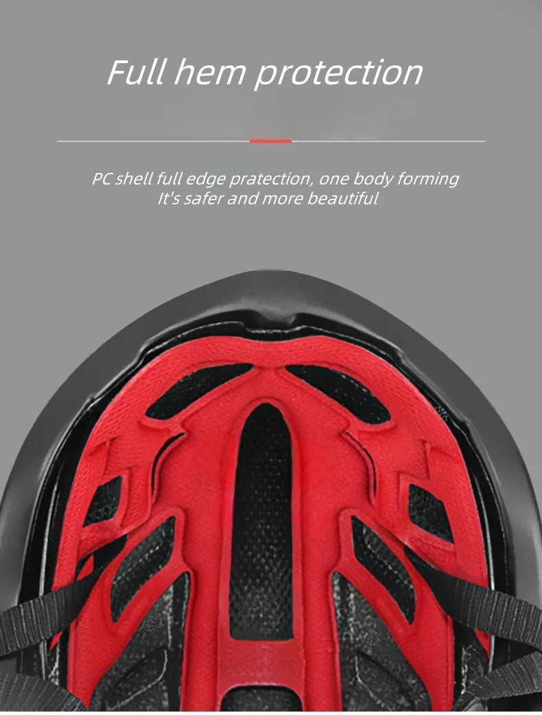 Beach Camp Riding helmet, adult cycling sports safety helmet, one-piece molding, edge wrapped, bottom wrapped, mountain road cycling helmet