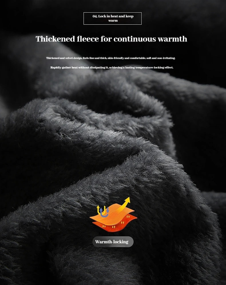 Beach Camp Winter New Waterproof Coat for Men, Winter with Added Velvet and Thick Warm Top, Men's Casual Loose Ski Jacket Jacket