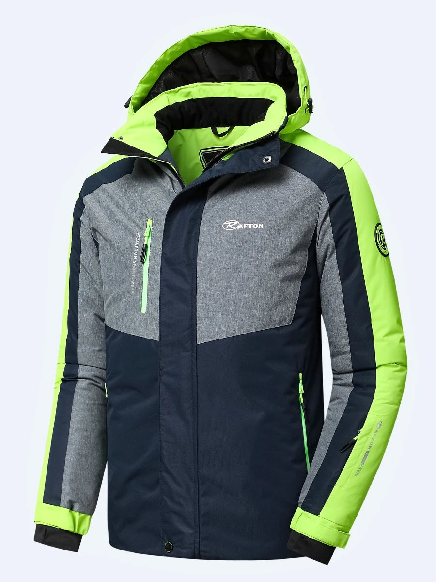 Beach Camp -22F Men 2025 Winter New Outdoor Snow Warm Parkas Jacket Coat Men's Outwear Premium Casual Hat Waterproof Thick Fleece Parkas