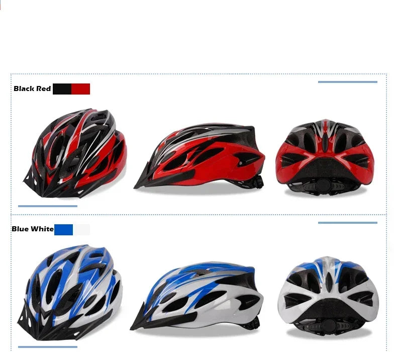 Beach Camp Cycling Safety Helmet Man Women Road Mountain Bike Helmet Outdoor Bicycle Skateboard Scooter Integrally-Molded Ultralight Helmet