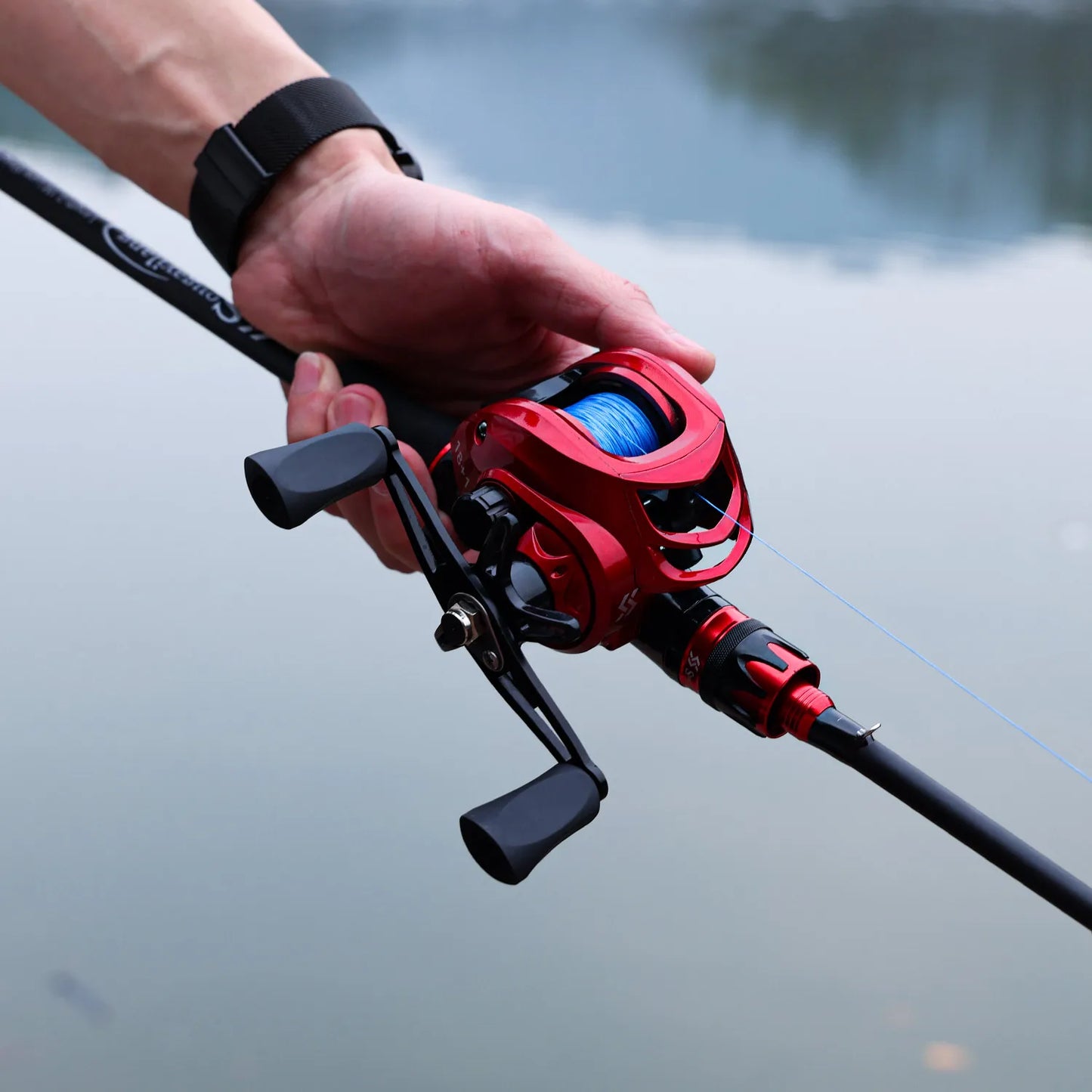 Beach Camp Casting Spinning Fishing Rod 2.1m UltraLight Carbon Fiber Rod Pole 4 Section with EVA Handle 0.8-5g Lure Weight