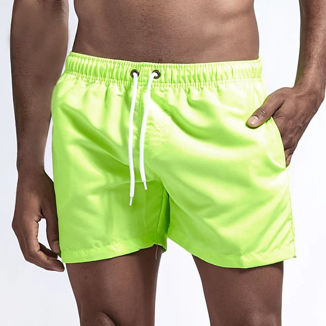 Beach Camp Men's Swim Shorts Swim Trunks Quick Dry Board Shorts Bathing Suit Breathable Drawstring With Pockets for Surfing Beach Summer