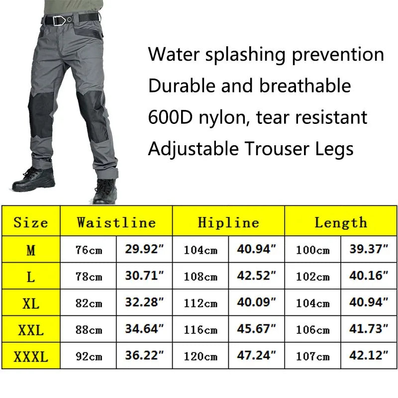 Outdoor Tactical Camping Hiking Trekking Wear Resistant Pants Men Clothes Airsoft Paintball Hunting Clothing Quick Dry Pants