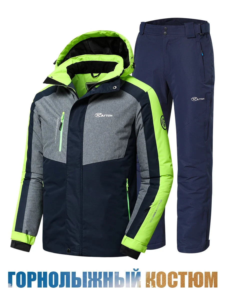 Beach Camp -22F Men 2025 Winter New Outdoor Snow Warm Parkas Jacket Coat Men's Outwear Premium Casual Hat Waterproof Thick Fleece Parkas