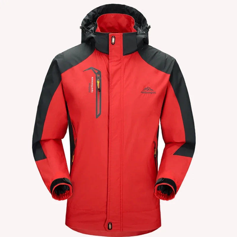 Beach Camp Outdoor Jacket Pants Sets Men Fleece Thermal Waterproof Windproof Hooded Jackets Hiking Military Trip Mountain Camping Clothes