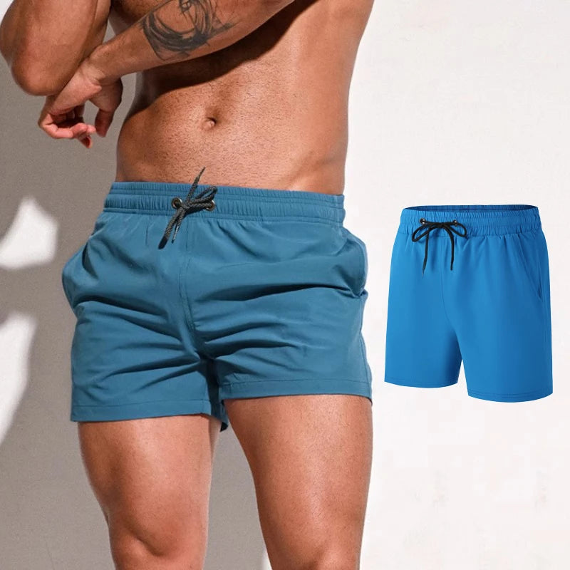 Beach Camp Men Swimming Shorts Summer Trunks Swimwear Quick Dry Board Short Pant Bathing Suit Sport Swimsuit Surfing Beach Swim Shorts Men